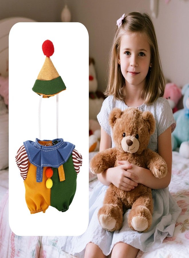 Sinbana Clothes for 17cm/6.7in Doll, Kawaii Outfit Clown Suit Overall with Hat Fashion Doll Clothing Costume Accessories for Collectors or Display - Image 5